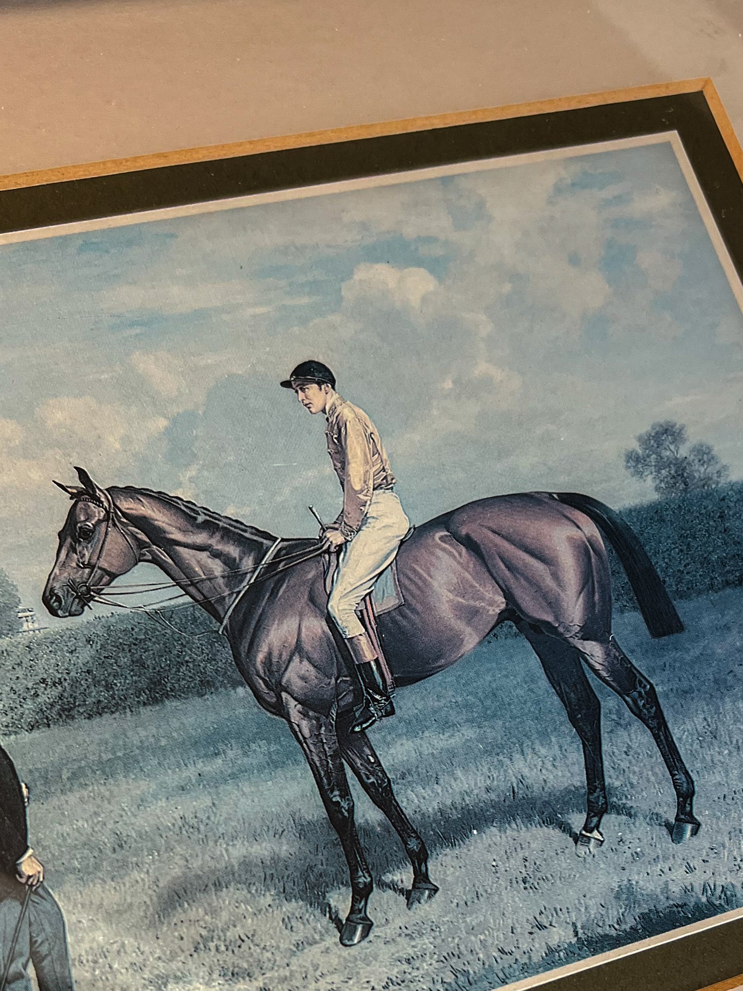 Framed English Horse Lithograph