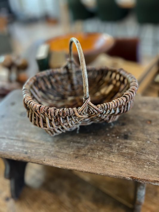 Petite French Child’s Gathering Basket