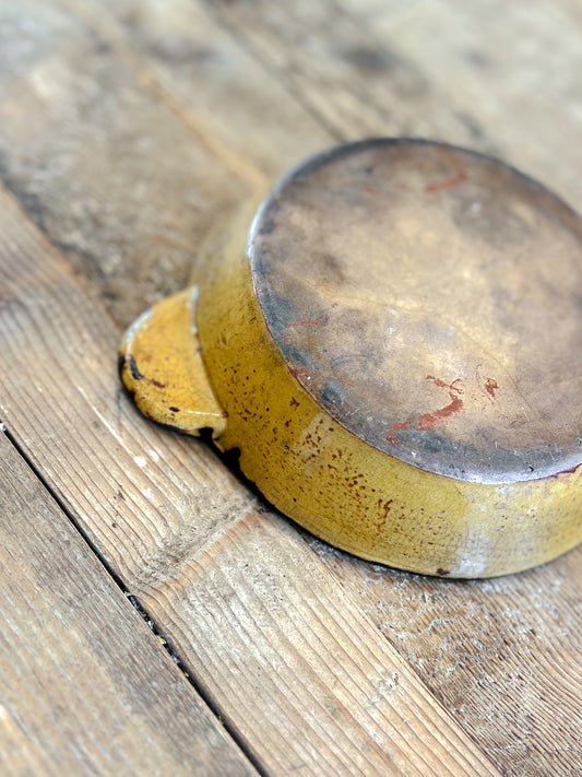 French Ochre Glazed Provençal Bowl