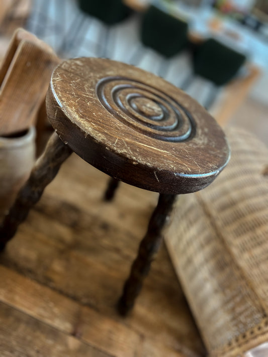 Classic Hardwood French Bobbin Stool