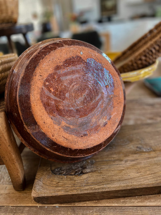 Primitive Southern French Clay Bowl