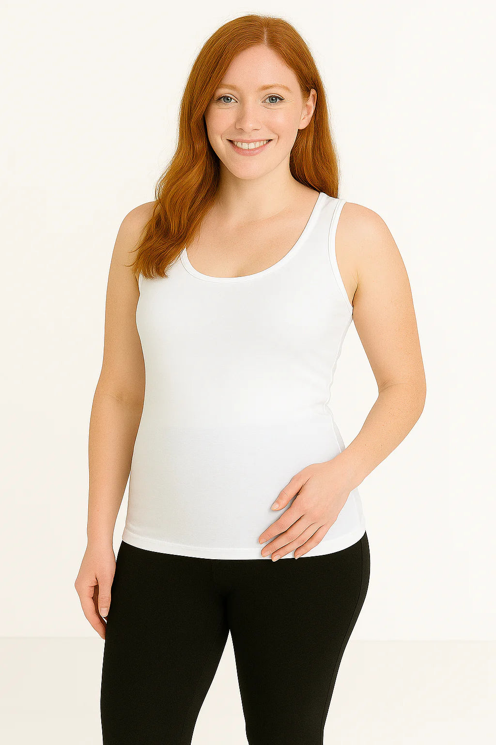 SJ Essential Long Tank - White
