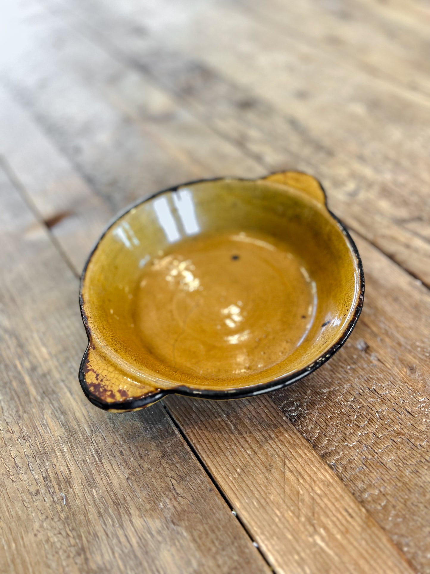 French Ochre Glazed Provençal Bowl