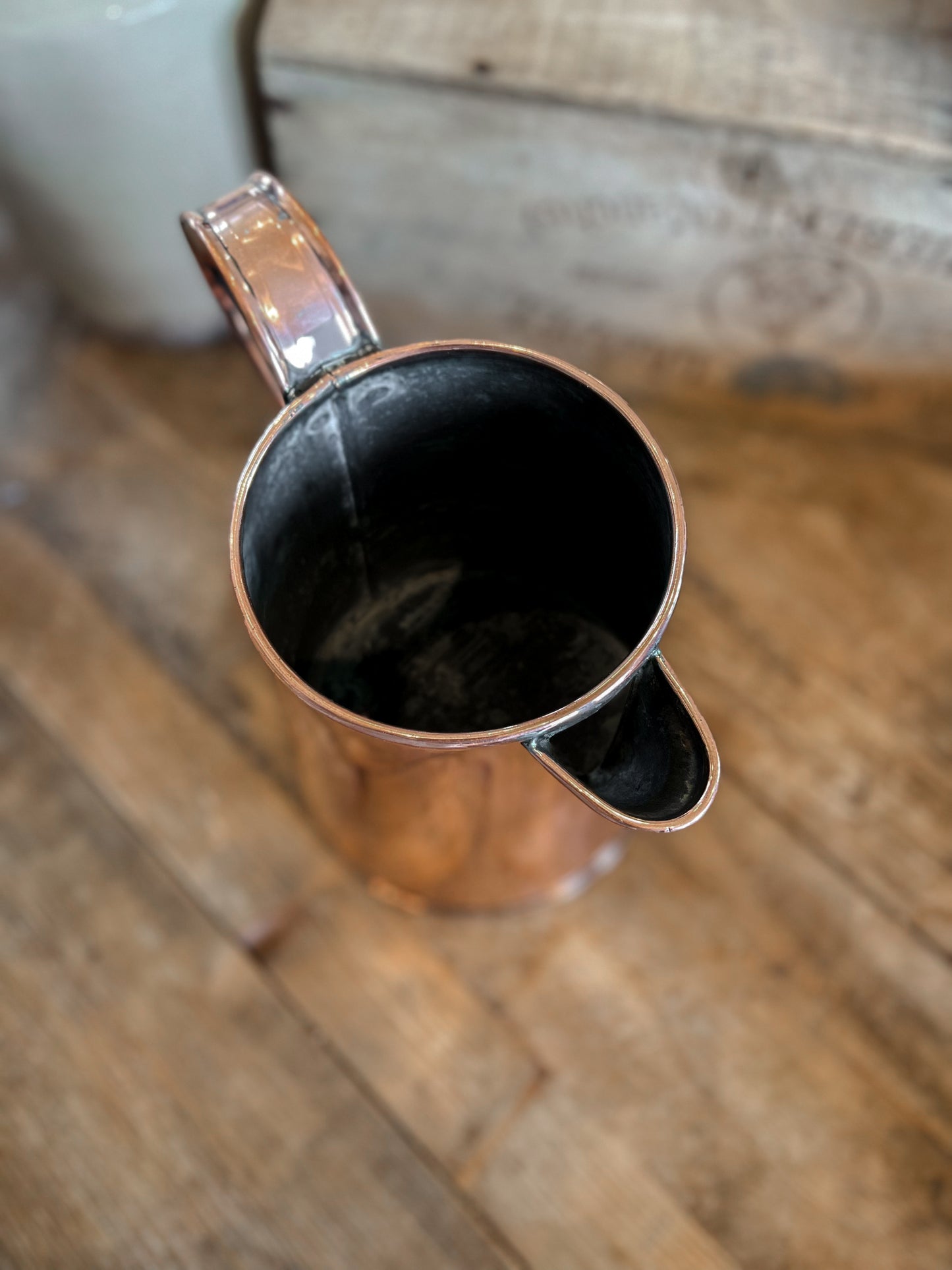 1800's English Copper Pitcher