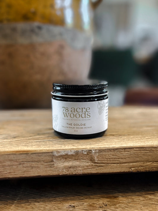 The Goldie - Tallow Balm- Calendula and Rosehips - 2 ounce