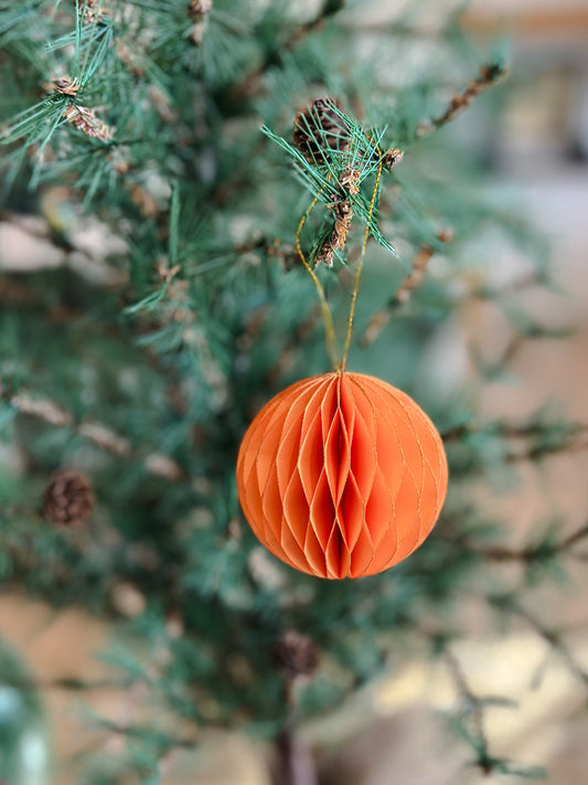 Accordion Paper Ornament - Amber Glow