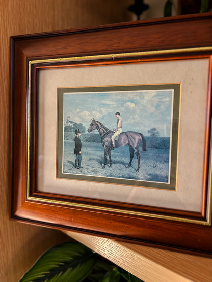 Framed English Horse Lithograph