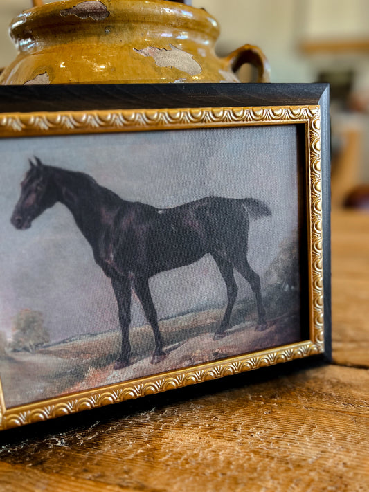 Reproduction French Framed Art: Gilded Horse