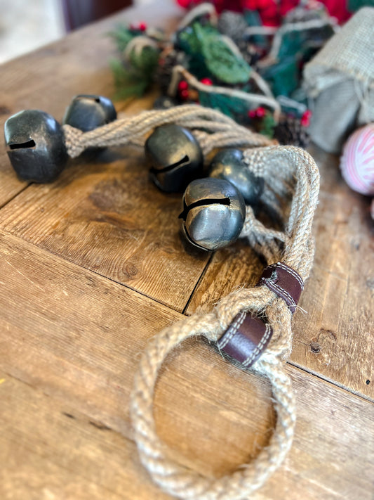 Christmas Bells on Jute Rope