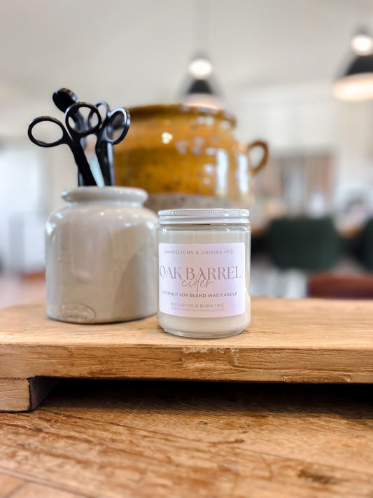 8 ounce Candle - Oak Barrel Cider
