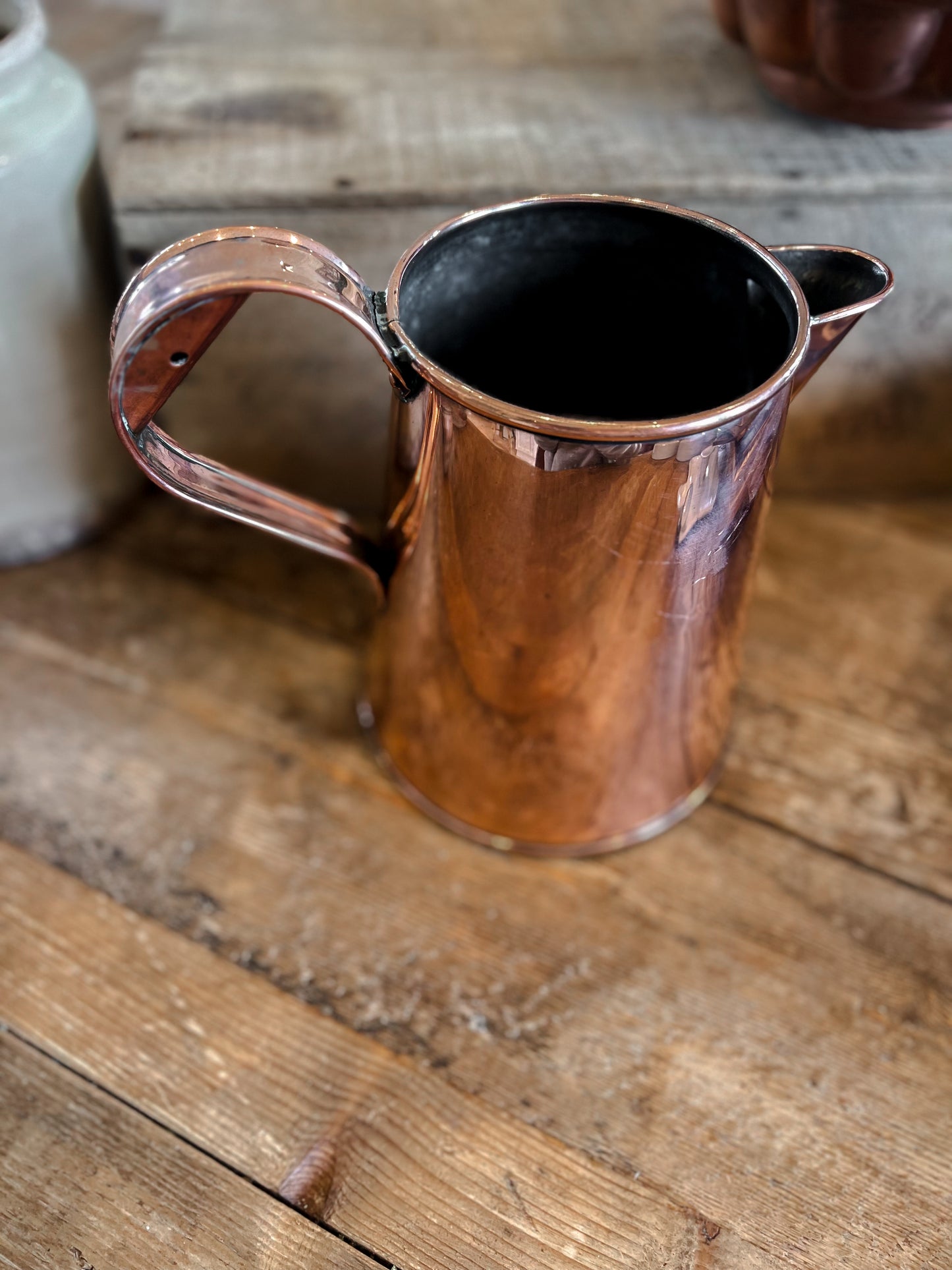 1800's English Copper Pitcher