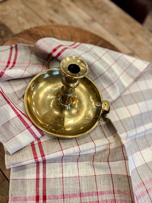 Large Vintage Brass Chamberstick