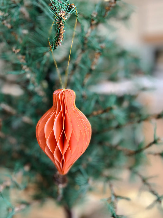 Accordion Paper Ornament - Provence Peach
