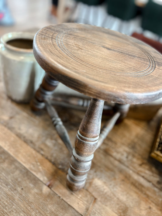 French Wooden Stool
