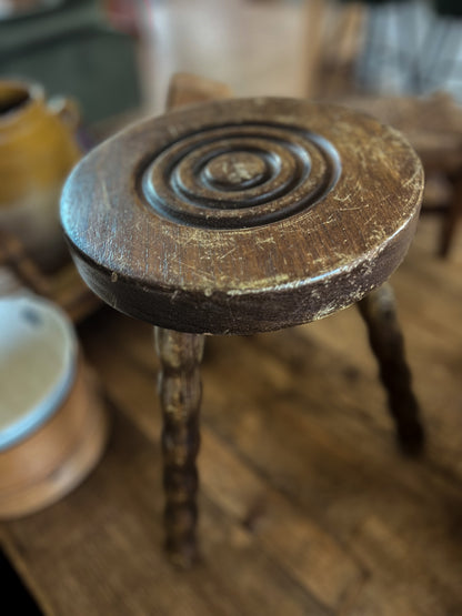 Classic Hardwood French Bobbin Stool