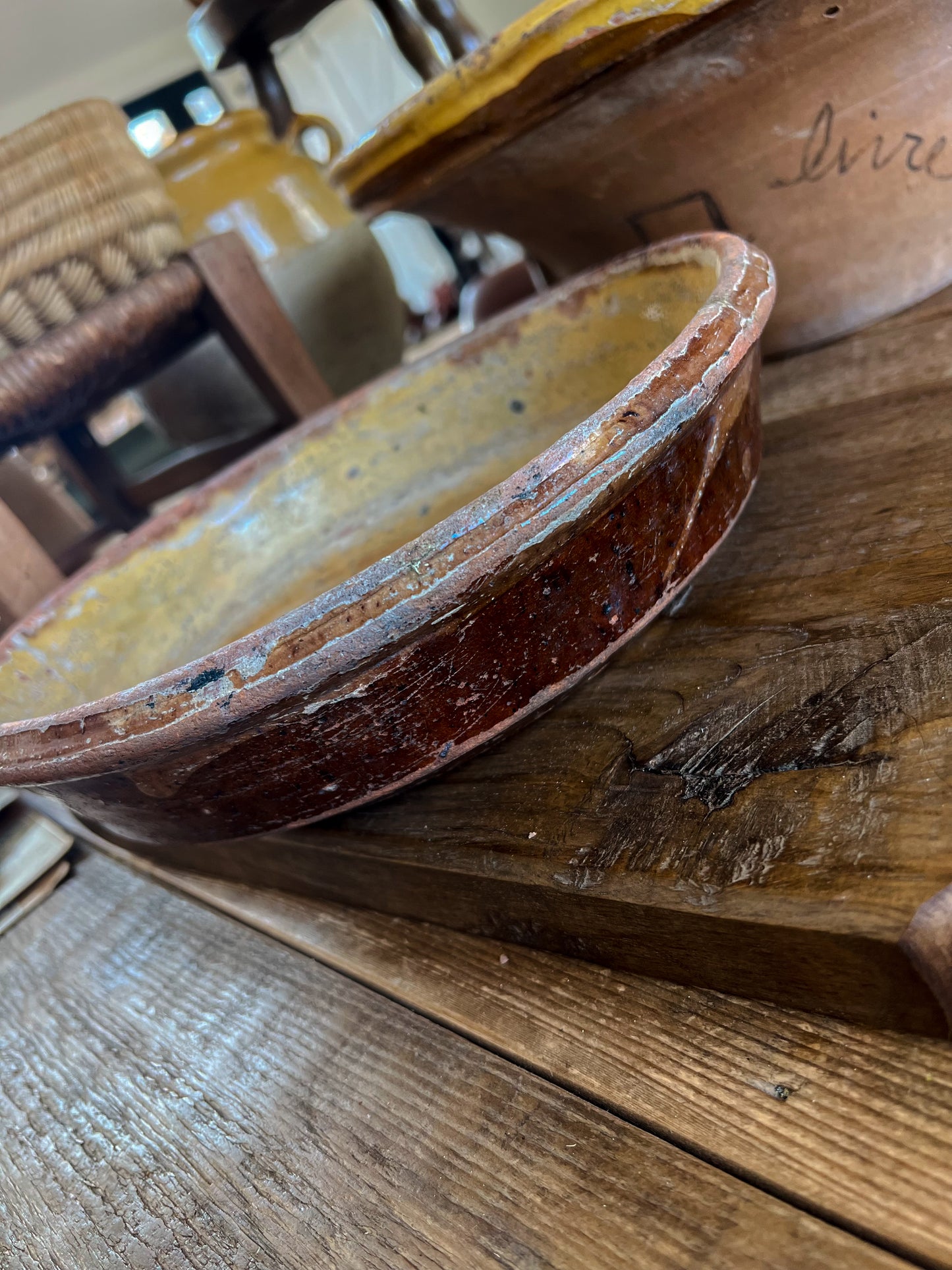 Primitive Southern French Clay Bowl