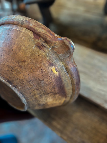 French Ochre Glazed Baking Bowl