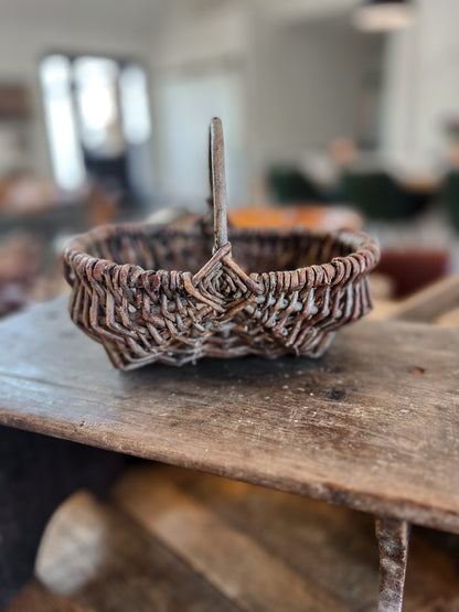 Petite French Child’s Gathering Basket