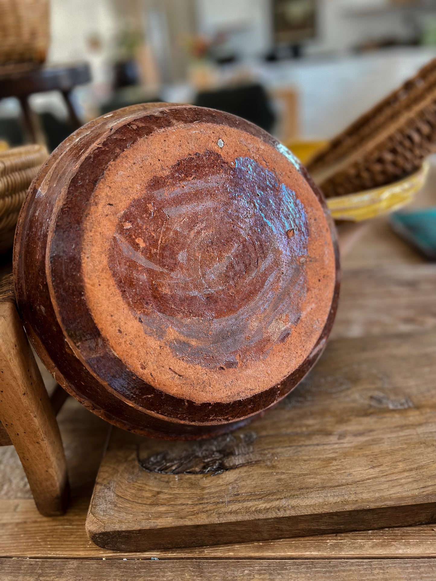 Primitive Southern French Clay Bowl