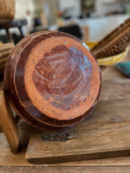 Primitive Southern French Clay Bowl