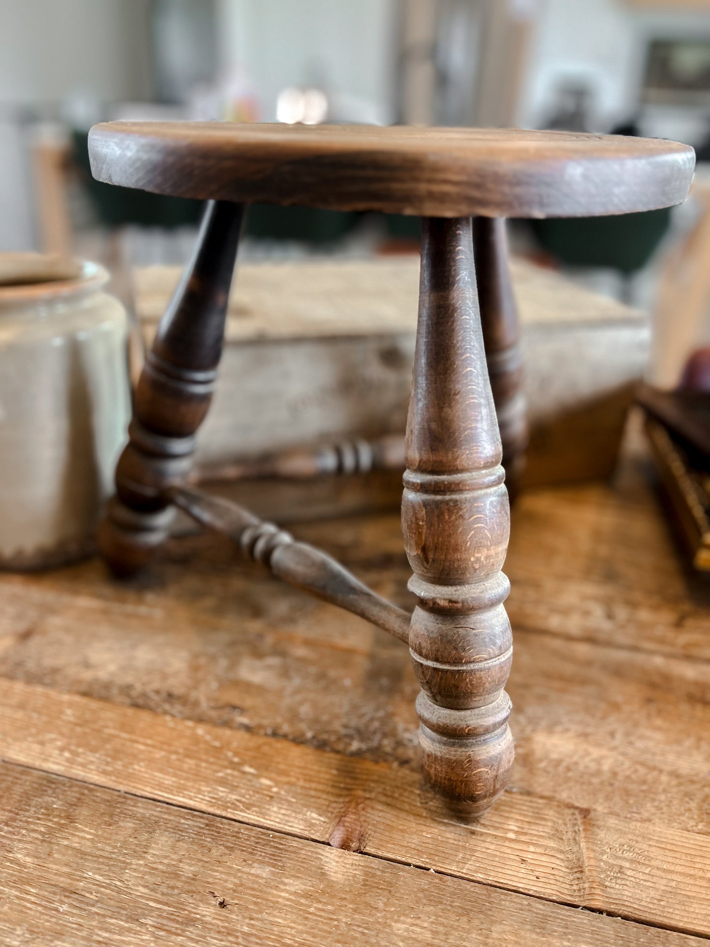 French Wooden Stool