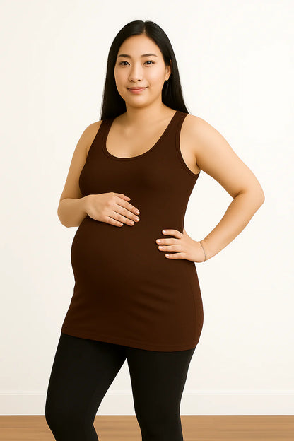 SJ Essential Long Tank - Coffee Bean