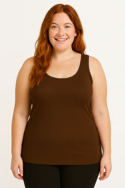SJ Essential Long Tank - Coffee Bean