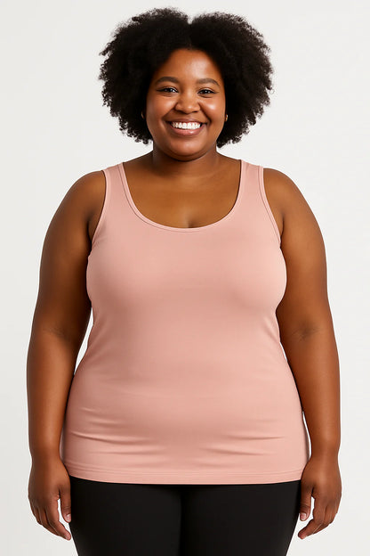 SJ Essential Long Tank - Cloud Pink