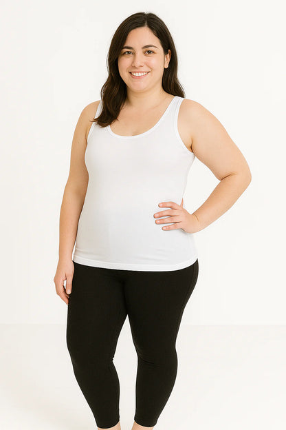 SJ Essential Long Tank - White