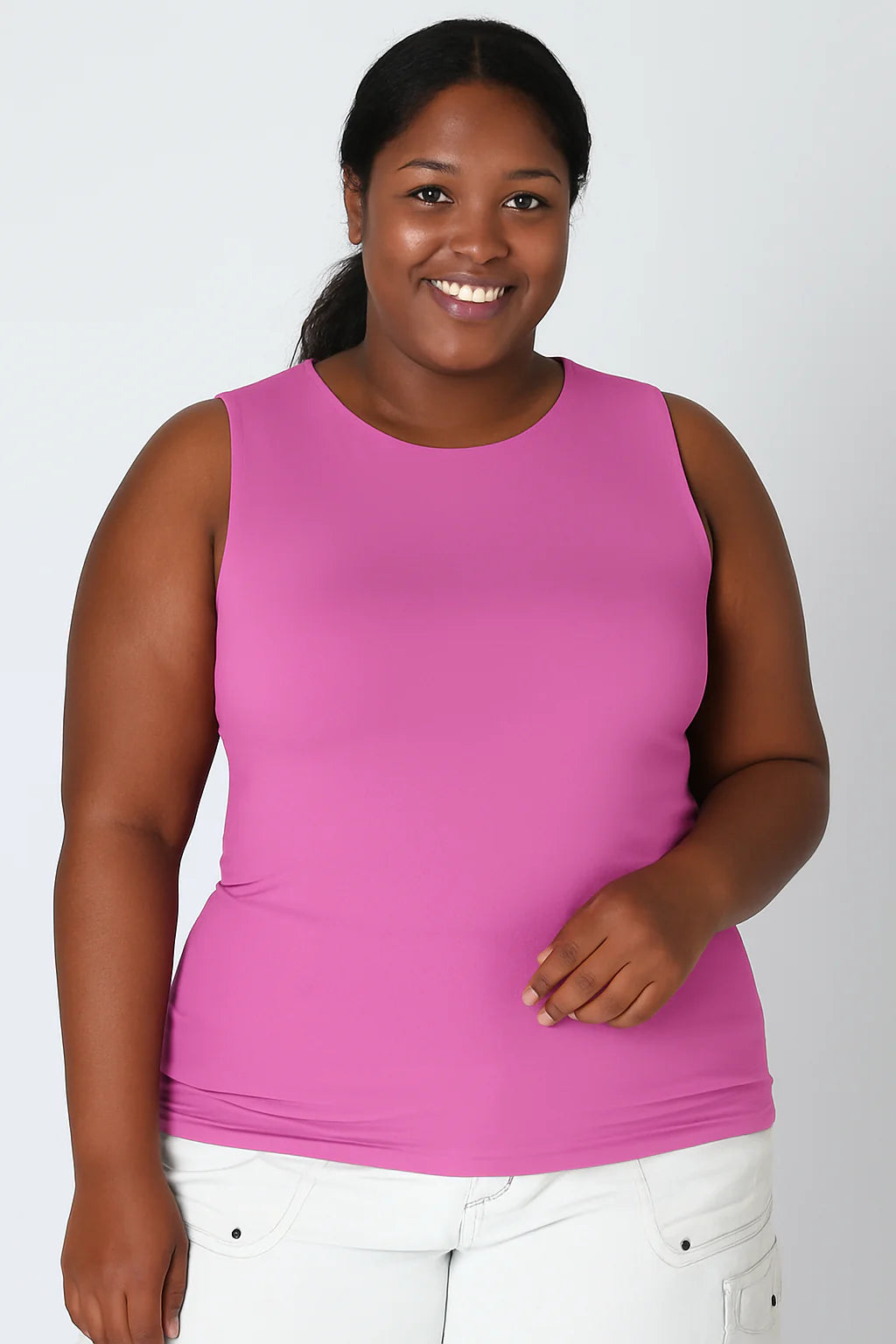 SJ Essential Boat Neck Tank - Orchid