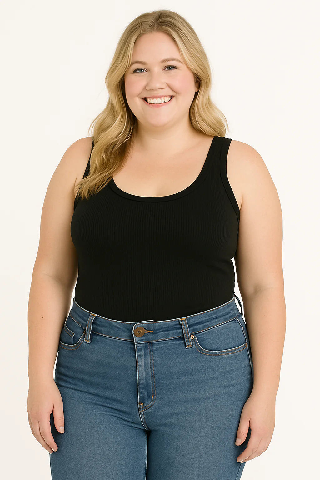 SJ Essential Ribbed Bodysuit - Black